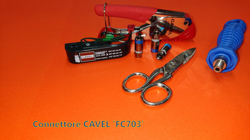 Come montare un connettore F a compressione CAVEL®